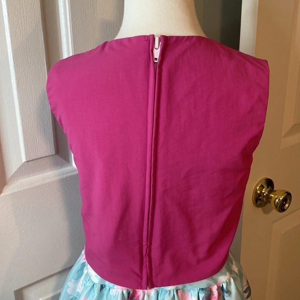 Custom Made Zippered Back Top & Floral Skirt- NEW